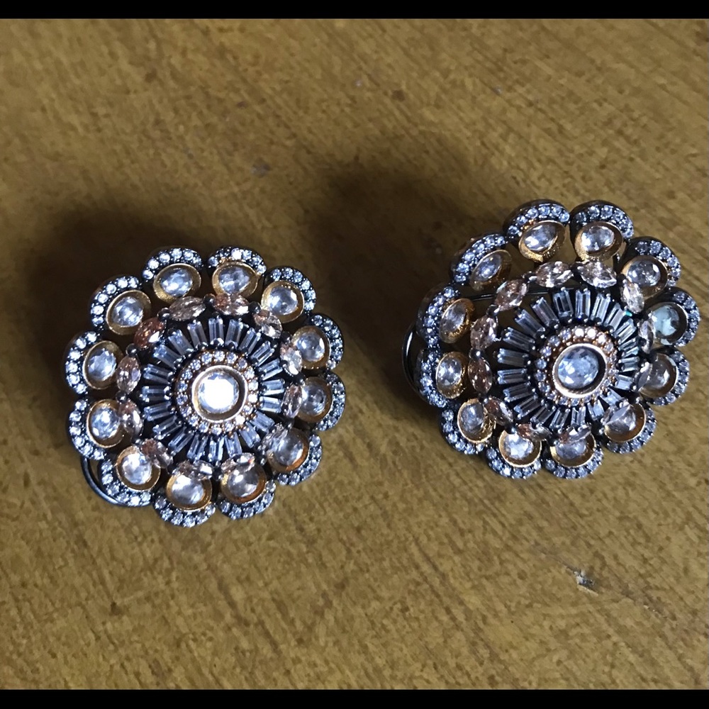 India Fashion earnings Tiffany style of rhinestone baguette setting On Sale